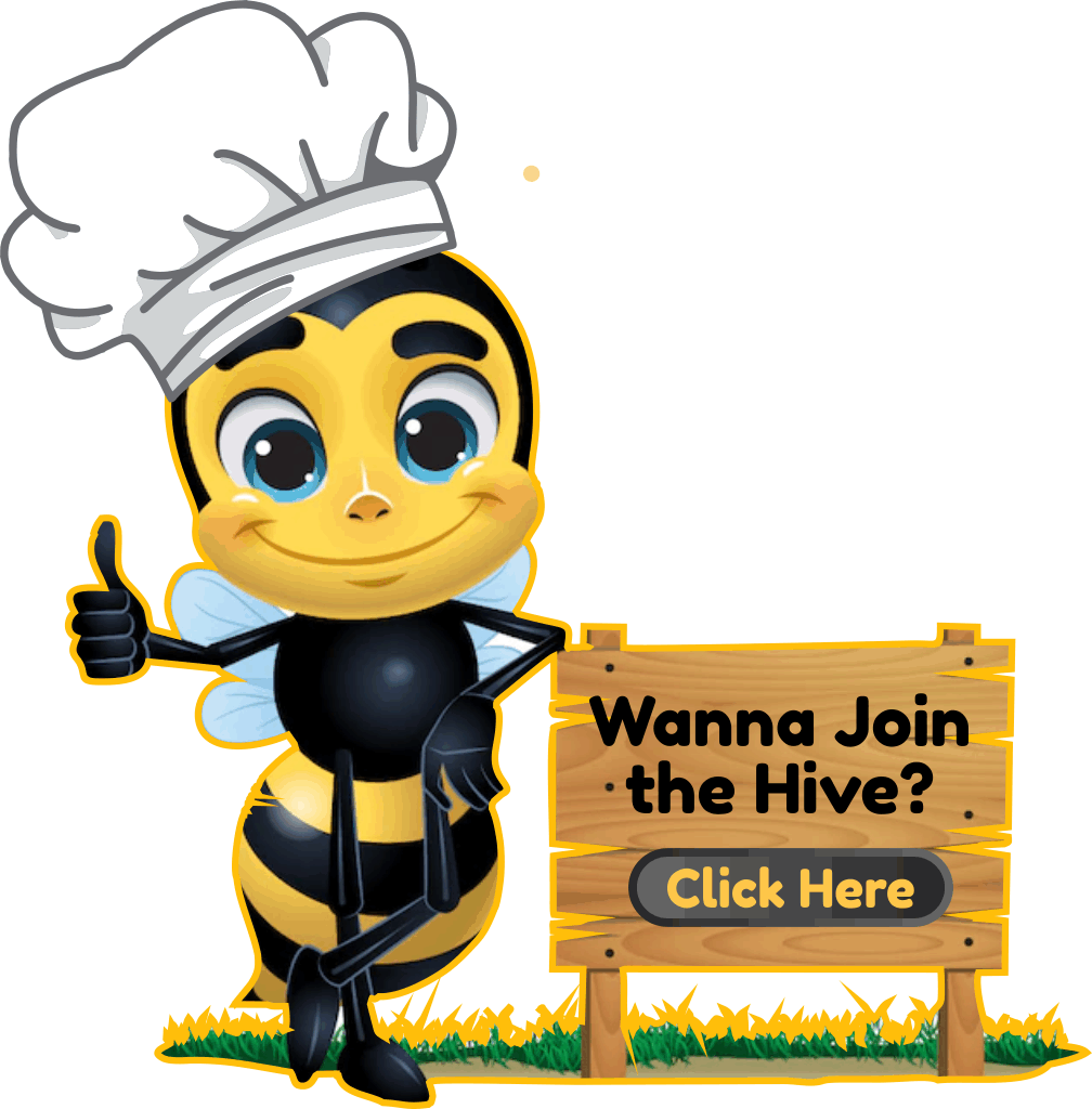 Bizzy Chef bee mascot